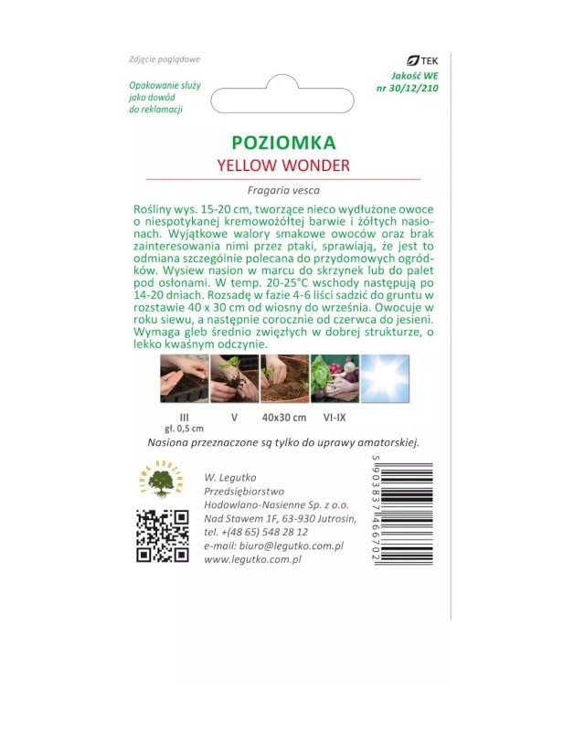 Poziomka Yellow Wonder